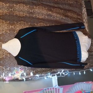 Boys activewear outdoor long sleeve longer bottom Sports shirt